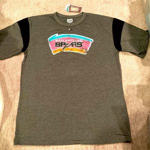 San Antonio Spurs NBA Classics gray/black men’s tee, Sz XL Tall
